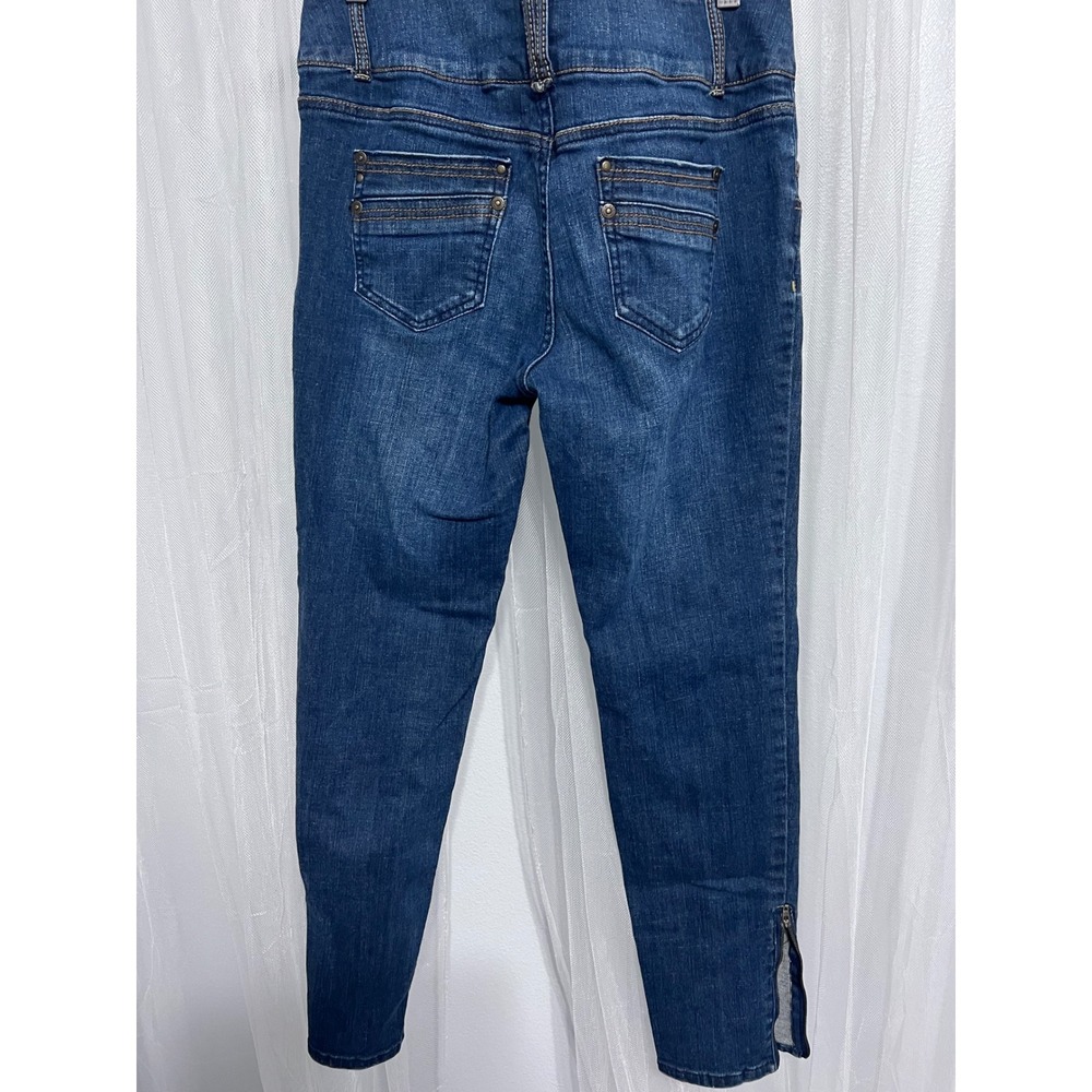 Apt 9 Womens Jeans Blue Wash Double Button High Rise Zipper Ankle Size 10 - Picture 4 of 5